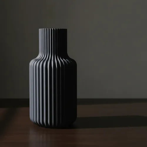 Botella Florero Jarrón Nórdico Decoracion Moderno Negro