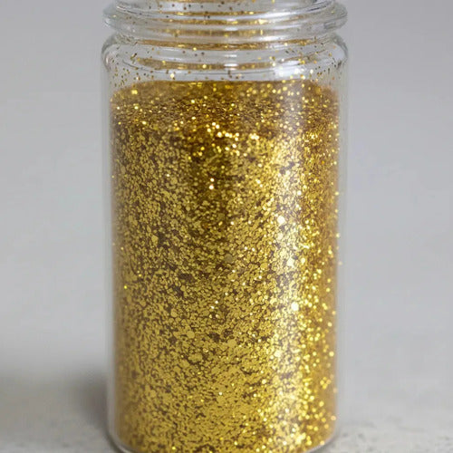 Polvo Glitter Paris Night para Decoración de Uñas Brillo Amarillo · 17380 · foto 02