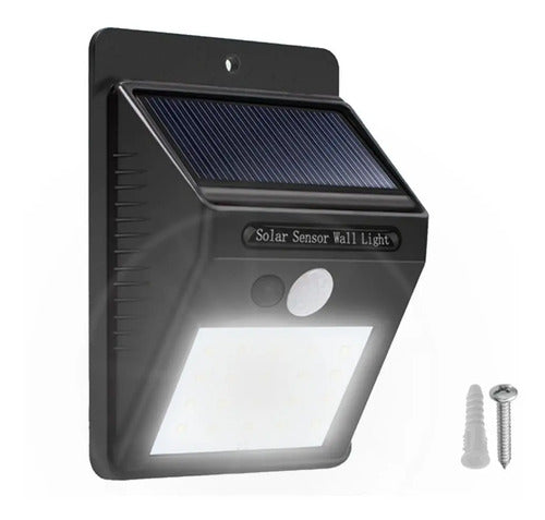 Panel Reflector Solar 20 Led Sensor Movimiento Ip65 Carcasa