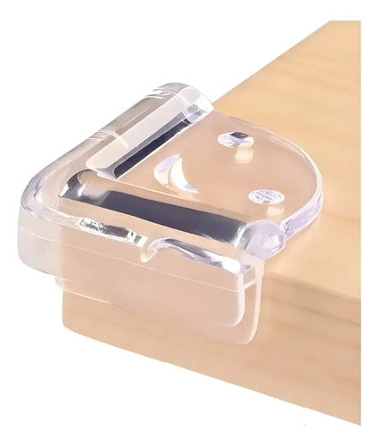 Tope Esquinero de Seguridad Silicona Adhesivo 3M Transparente X4 · 18282 · foto 01