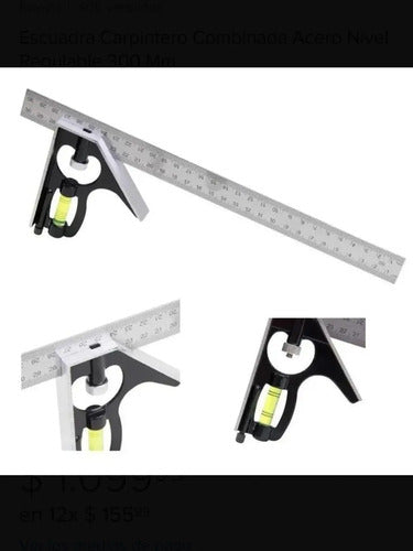 Escuadra Con Medidor 30cm
