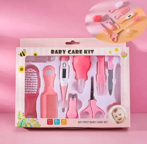 Kit de Higiene y Cuidado para Bebé Recién Nacido 10 Piezas Rosa · 18223 · foto 02
