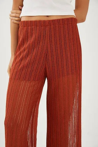 Pantalon Crochet Rimmel Terracota M