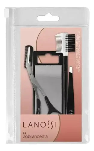 Kit de Cuidado para Cejas Lanossi Cepillo, Espejo y Pinza Negro · 17709 · foto 02