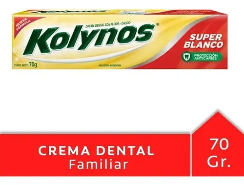 Pasta Crema Dental Kolynos X70g Super Blanco Pack X12u