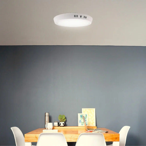 Plafon Led 6w Techo Aplicar Lampara Redondo Lumie Blanco