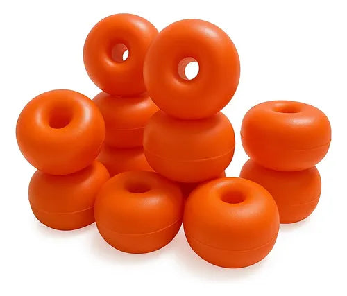 100 Boyas para Redes de Pesca y Piletas 60 mm Naranja · 16994 · foto 01