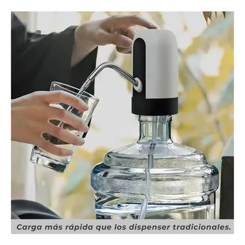 Dispenser de Agua Portátil Ideal Bomba de Bidones Usb Color Blanco · 18626 · foto 03