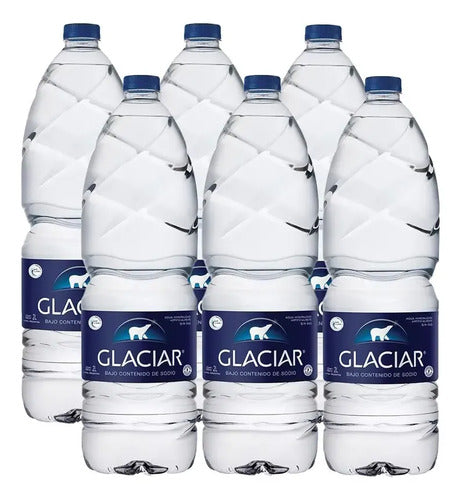 Agua Glaciar Mineral Sin Gas 2l Pack X 6