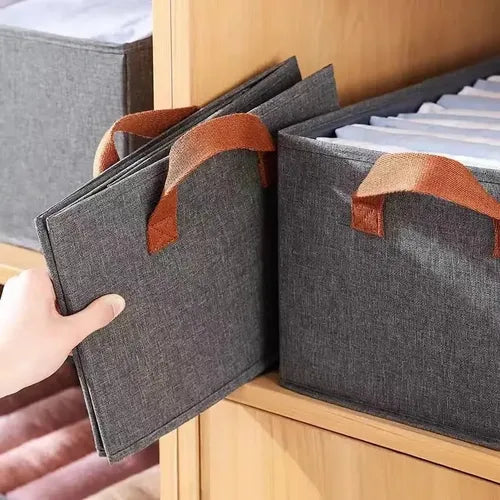 Organizador Ropa Cesto Canasto Guardado Placard Grande