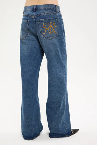 Jean Recto Cher Mix Mujer Algodón Primavera Verano Azul 26