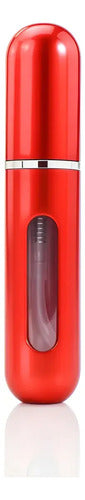 Mini Perfumero 5ml Recargable Portátil X5 Atomizador Colores Rojo
