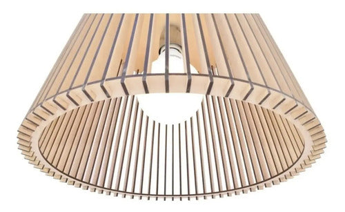 Lámpara Colgante Led De Techo Helitec Hdl-conic Unidad Marrón