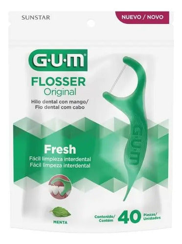 Hilo Dental GUM Encerado con Flúor 40 Unidades · 2138 · foto 01