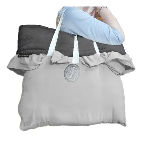 Manta de Gasa de Algodón con Corderito Dina Gerade 170x140 cm Gris · 15910 · foto 06