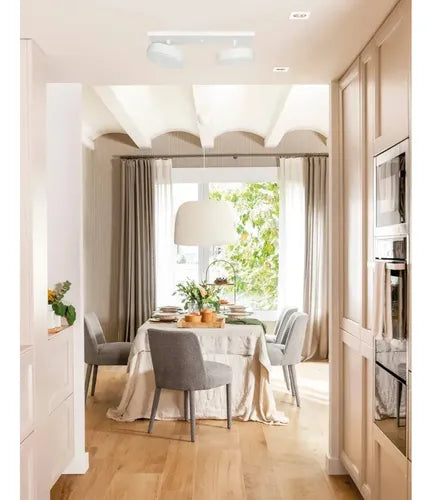 Aplique De Techo Pared Look 2 Luces Luz Cálida Vignolo