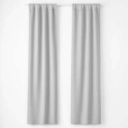 Cortina Blackout Touch Of Class 2p 2x1.3 Gris Claro