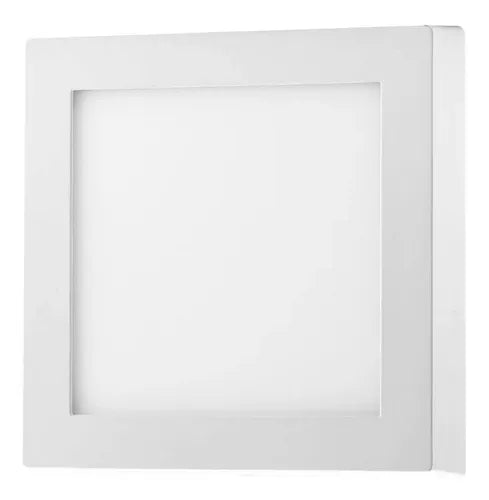 Plafón Led Panel 18w Exterior Aplicar Cuadrado Luz Calida