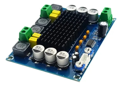 Modulo Amplificador Audio Xh-m543 Tpa3116d2 2x120w Azul