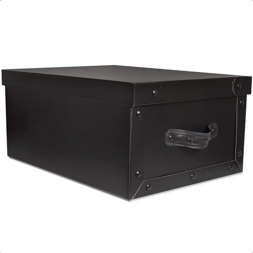Caja Baulera Grande Organizadora Con Tapa Y Manijas Baulera Grande