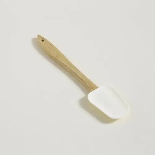 Utensilios Silicona Con Mango De Madera Repostería Cocina Mango Cuchara