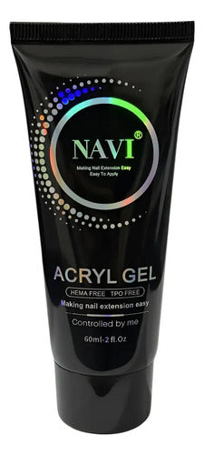 Polygel Acryl Gel Navi 60ml para Uñas Esculpidas Clear 006 · 17937 · foto 01