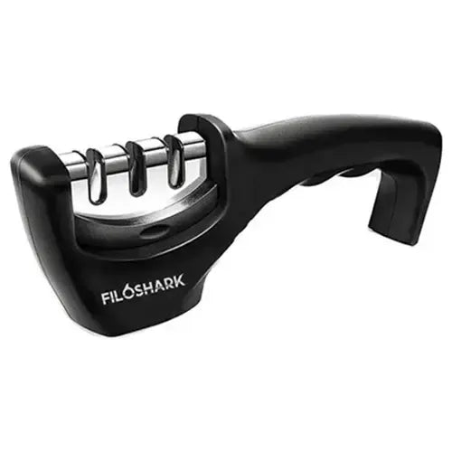 Afilador De Cuchillos Profesional 3 En 1 Filoshark 105 Negro