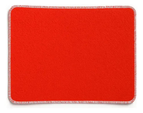 Alfombra Entrada Base Goma Antidesliz 30 Cm 50 Rojo Bordes