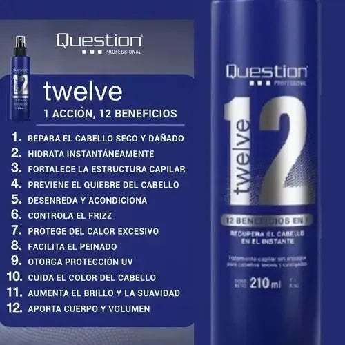 Tratamiento Capilar sin Enjuague Twelve 12 Question Professional · 17439 · foto 04