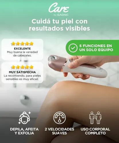 Maquina Depiladora Care By Gadnic D12 Electrica Recargable