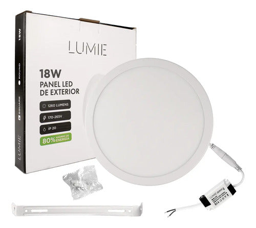 Plafon Led 18w Techo Aplicar Redondo Lampara Luz Fria Luz Fria