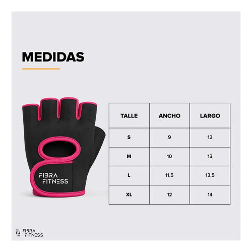 Guantes de Entrenamiento Fibra Fitness para Gimnasio y Crossfit Talle M · 16812 · foto 03