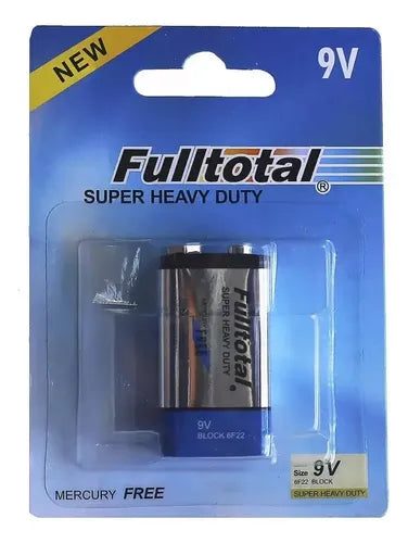 Batería 9v Fulltotal Super Heavy Duty Carbón Unica Unidad