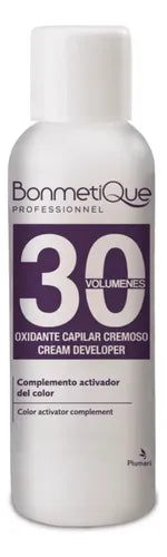 Oxidante Crema Bonmetique 30 Vol Activador Cabello 100ml 3/0