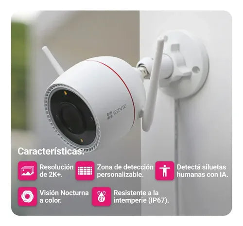 Cámara de Seguridad Ezviz WiFi 2K+ con Visión Nocturna a Color · 15878 · foto 04