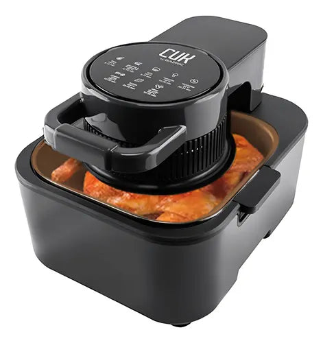 Freidora De Aire Caliente Gadnic Cocción 360 Tapa Con Visor Negro