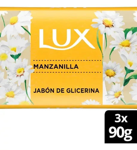 Jabón En Barra Lux Camomila 90 g Pack X 3