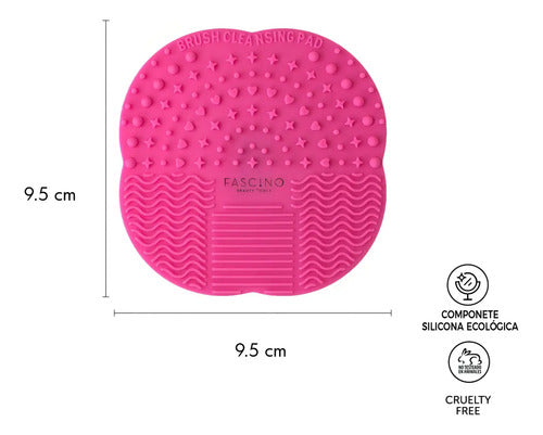 Limpiador De Brochas Y Pinceles Cleanser De Silicona Fascino