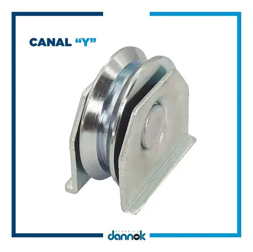 Rueda Porton Corredizo Canal Y Con Soporte X2u. Dannok