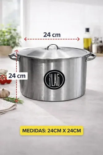 Cacerola De Aluminio N 24 5,9l Lag/tresso/dye