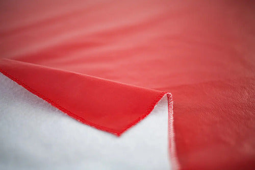 Mantel De Ecocuero Rectangular 2.50x1.40mts Rojo