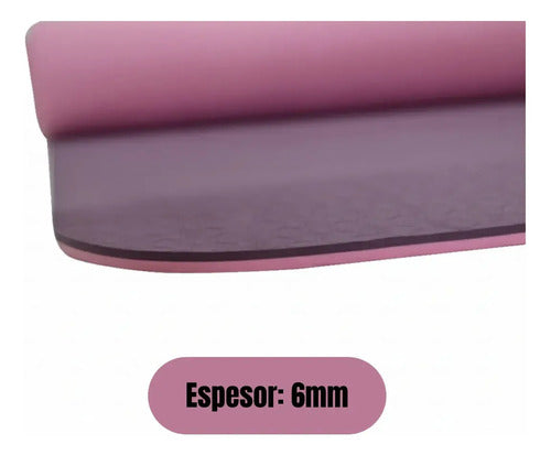 Mat de Yoga y Pilates GMP de TPE Antideslizante con Correa Violeta · 16896 · foto 04