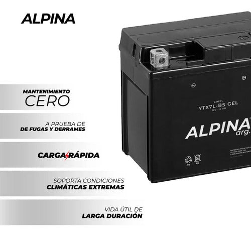 Bateria Alpina Ytx5l-bs Gel Honda Xr 125l Xr 150 L