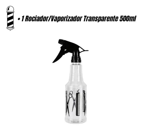 Kit de Barbería y Peluquería Capa Peines Cepillo Fade Tru Negro · 16618 · foto 05