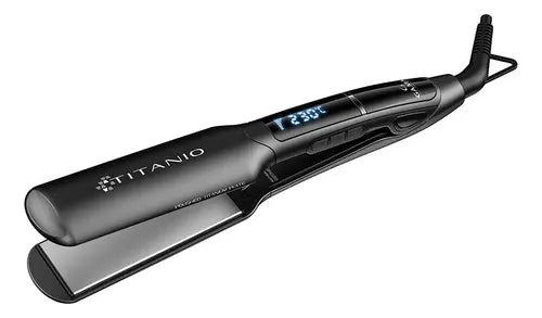 Planchita Pelo Gama X Wide Titanio Profesional Placas Anchas Color Negro · 17228 · foto 05