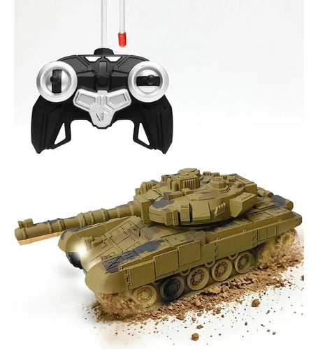 Tanque a Radio Control T-90 Recargable con Sonido Ocre · 16868 · foto 01