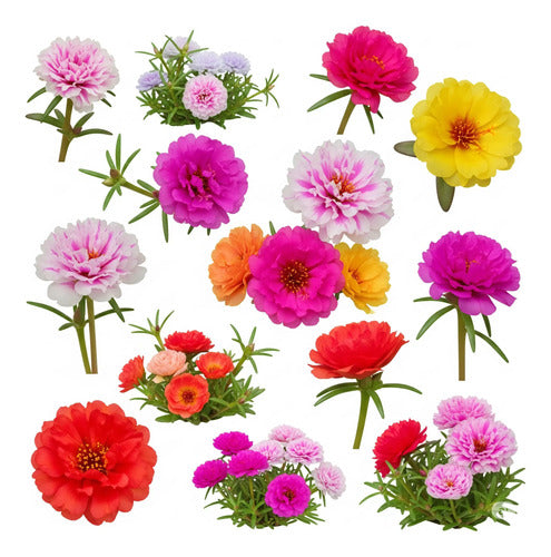 Semillas Portulaca 250u Mix De Colores