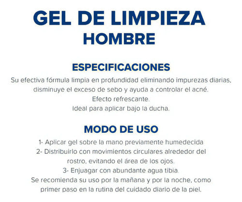 Gel De Limpieza Dermaglós Hombres Refrescante 100g Momento De Aplicación Día/noche Tipo De Piel Todo Tipo De Piel