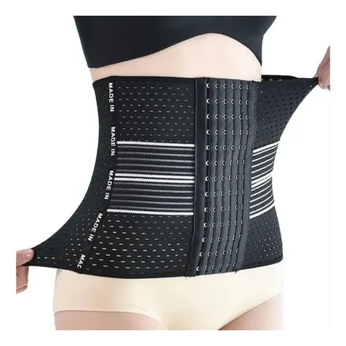 Faja Reductora Corset Postural 6 Hileras Negro Talle S · 17121 · foto 01