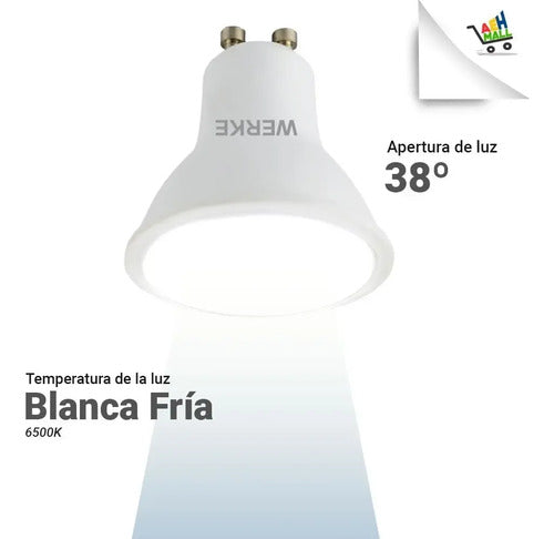 Lampara Led Gu10 6-7 W Pack X10u Blanco